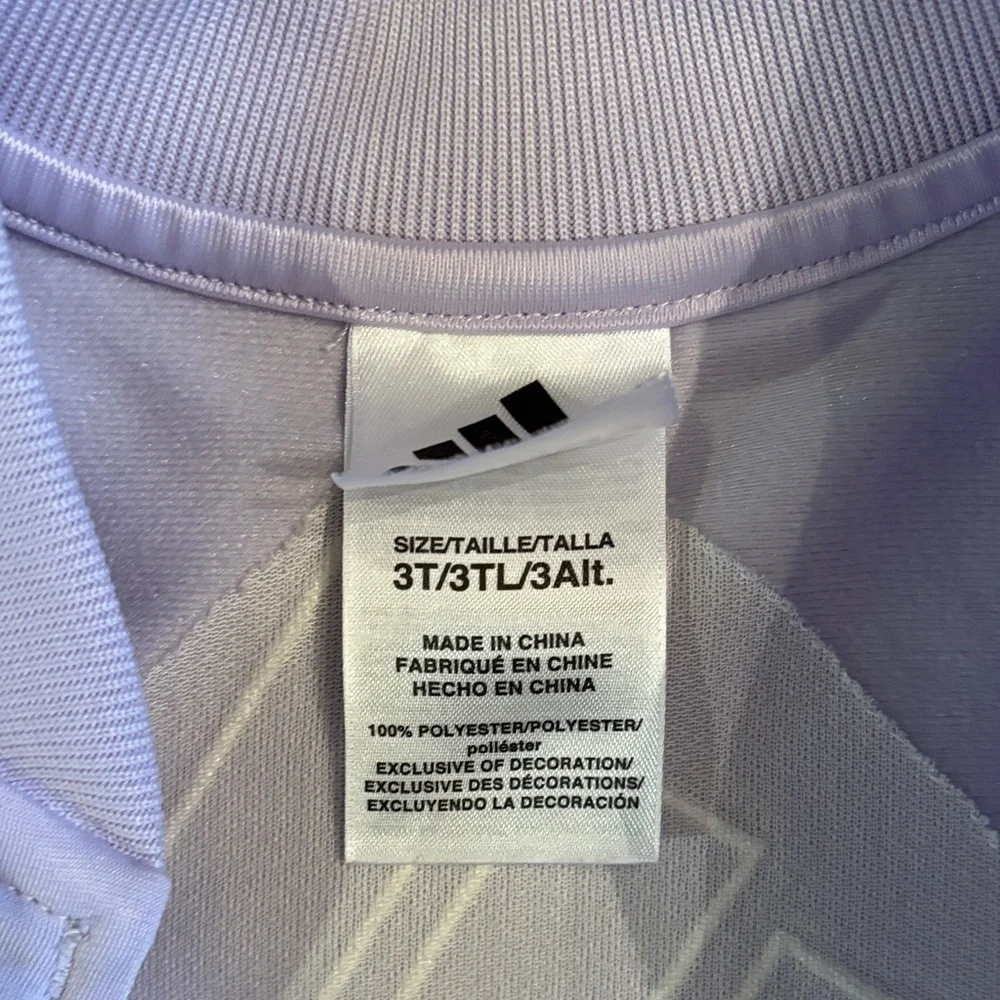 Little girls lavender Adidas Track Jacket - Picture 3 of 10